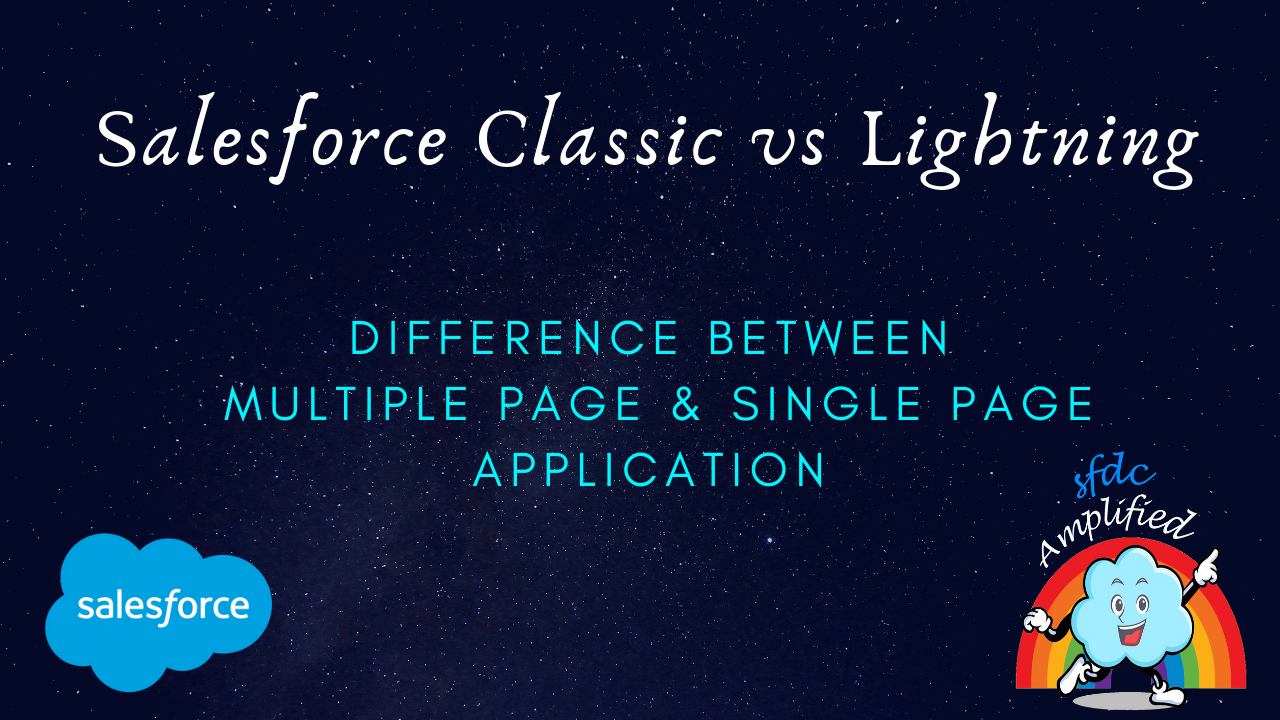 Salesforce Classic Vs Lightning Multiple Page Application And Single Page Application